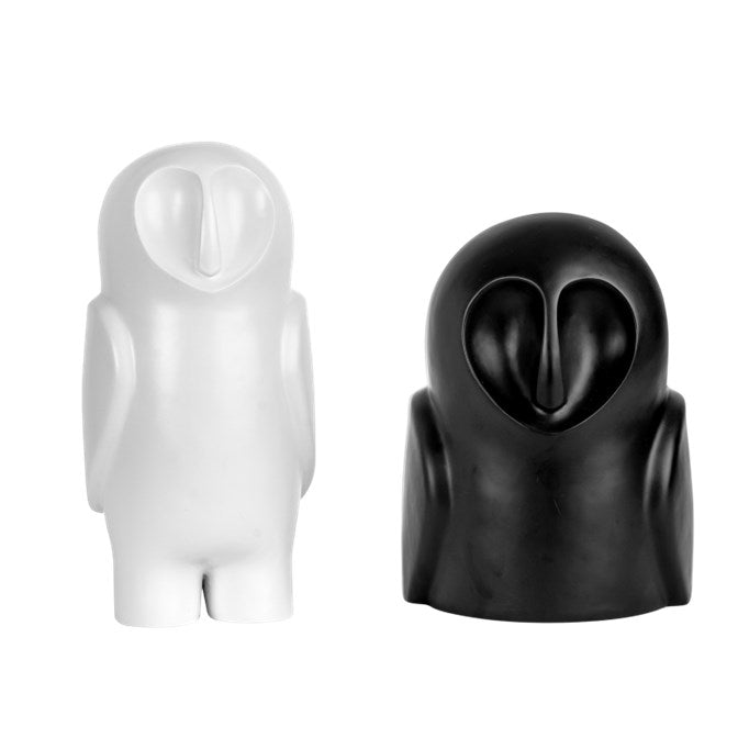 Monochrome Owl Duo - Set of 2