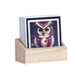 Majestic Owls Tea Coasters - Set of 6 with wooden stand