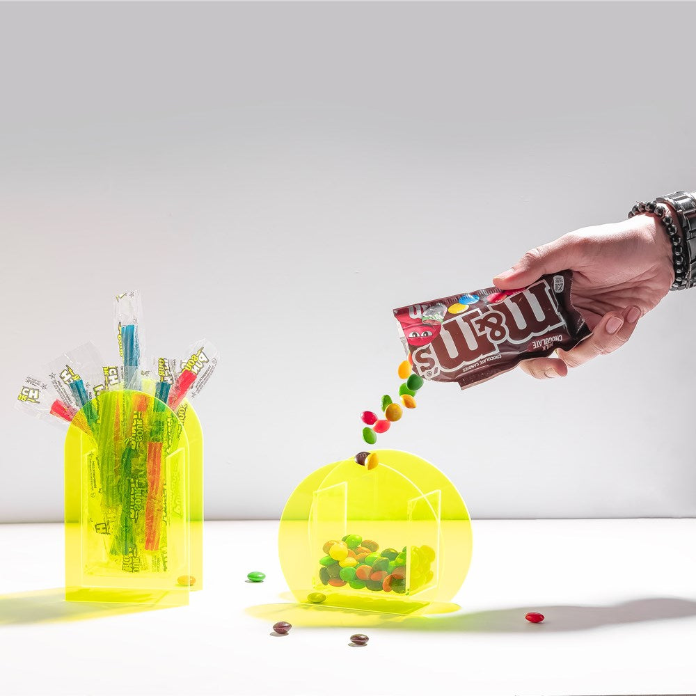 Neon Acrylic Vase - Set of 3